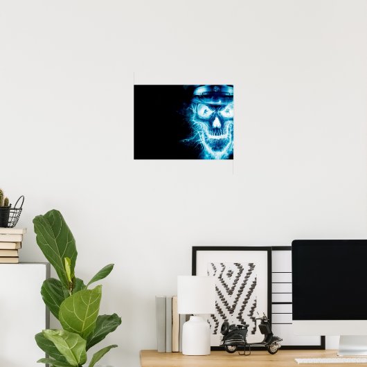 "Sergeant Skull"-posters Poster (Thuiskantoor)