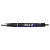 Sergeant Thin Blue Line Distress Vlag Pen (Voorkant)