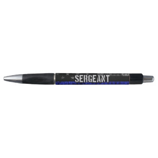Sergeant Thin Blue Line Distress Vlag Pen