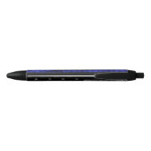 Sergeant Thin Blue Line Distress Vlag Zwarte Inkt Pen (Achterkant)