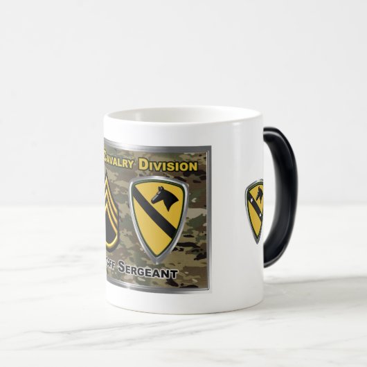 sergeant van de afdeling Cavalry Magische Mok (Voorkant rechts)