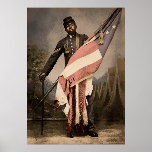 sergeant William Carney 1864 Poster (Voorkant)