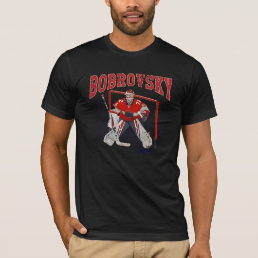 Sergei Bobrovsky Ice Hockey Player T-shirt (Voorkant)