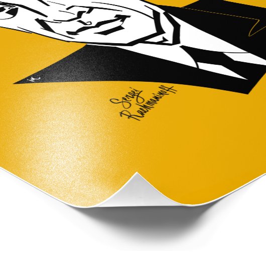 Sergei Rachmaninoff Foto Afdruk (Hoek)