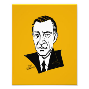 Sergei Rachmaninoff Foto Afdruk