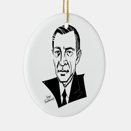 Sergei Rachmaninoff Keramisch Ornament (Rechts)