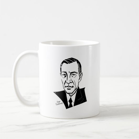 Sergei Rachmaninoff Koffiemok (Links)