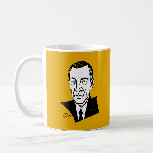 Sergei Rachmaninoff Koffiemok (Links)