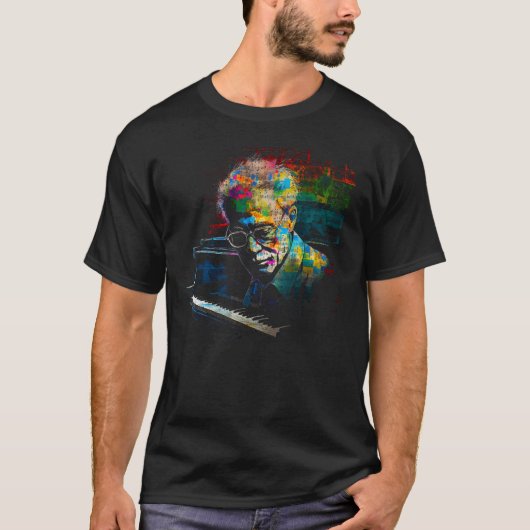 Sergei Rachmaninoff Music Piano T-shirt (Voorkant)
