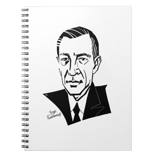 Sergei Rachmaninoff Notitieboek (Voorkant)