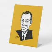 Sergei Rachmaninoff Reclamebord Met Voetstuk (Voorkant)