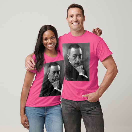 Sergei Rachmaninov - Portret van een componist met T-shirt (Unisex)