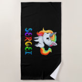 Sergei Unicorn Strandlaken (Voorkant)