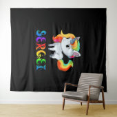 Sergei Unicorn Wandkleed (In Situ (horizontaal))
