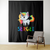 Sergei Unicorn Wandkleed (In situ)