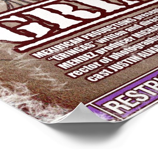 Sergio - Gringas Movie Poster (Hoek)