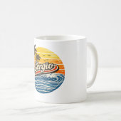 Sergio Retro Zonsondergang Naamontwerp Koffiemok (Voorkant rechts)