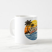 Sergio Retro Zonsondergang Naamontwerp Koffiemok (Voorkant links)