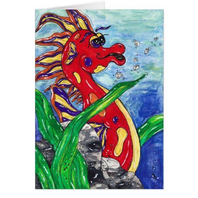 Sergio the Seahorse Cards (Voorkant)