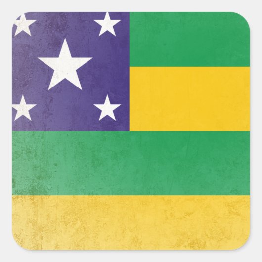 Sergipe Vierkante Sticker (Voorkant)