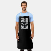 Serial Griller Grappige BBQ Schort (Gedragen)