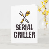Serial griller Grill BBQ master Grill cutlery Kaart (Gele Bloem)