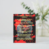 Serial killer bruiloft uitnodiging (Staand voorkant)