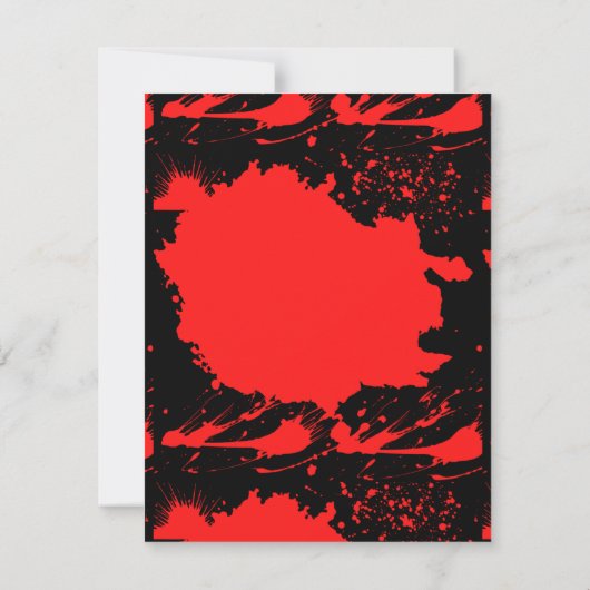 Serial killer bruiloft uitnodiging (Achterkant)