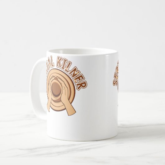 Serial Kilner Hobby Pottery Pro Wheel Lover Potter Koffiemok (Voorkant links)