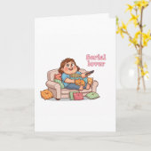 Serial Lover Cute Card – Cozy Night with Cat Kaart (Gele Bloem)