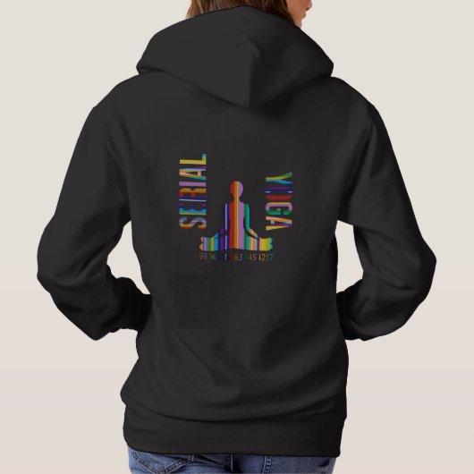 serial yoga - hoodie (Achterkant)