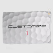 Serie 1 gepersonaliseerde golfbalcadeaus golfhanddoek (Horizontaal)