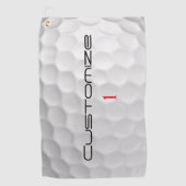 Serie 1 gepersonaliseerde golfbalcadeaus golfhanddoek (Voorkant)