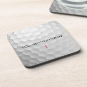 Serie 1 gepersonaliseerde golfbalcadeaus met handt bier onderzetter (Linkerzijde)