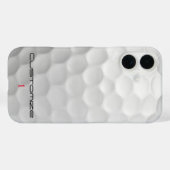 Serie 1 gepersonaliseerde golfbalcadeaus met handt Case-Mate iPhone case (Achterkant (horizontaal))