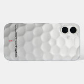Serie 1 gepersonaliseerde golfbalcadeaus met handt Case-Mate iPhone case (Achterkant (horizontaal))