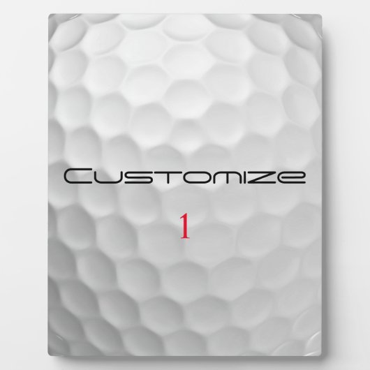 Serie 1 gepersonaliseerde golfbalcadeaus met handt fotoplaat (Voorkant)