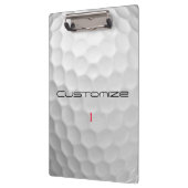 Serie 1 gepersonaliseerde golfbalcadeaus met handt klembord (Links)