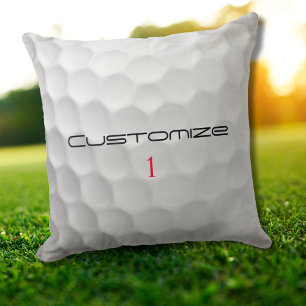 Serie 1 gepersonaliseerde golfbalcadeaus met handt kussen
