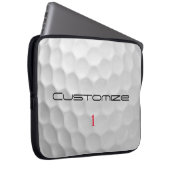Serie 1 gepersonaliseerde golfbalcadeaus met handt laptop sleeve (Voorkant Rechts)