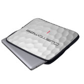 Serie 1 gepersonaliseerde golfbalcadeaus met handt laptop sleeve (Voorkant onderkant)