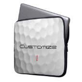 Serie 1 gepersonaliseerde golfbalcadeaus met handt laptop sleeve (Voorkant Links)