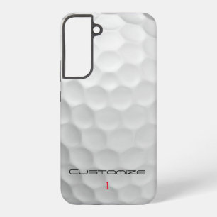 Serie 1 gepersonaliseerde golfbalcadeaus met handt samsung galaxy hoesje