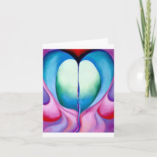 Serie 1, nr. 8, Georgia O'Keeffe, Kaart (Voorkant)