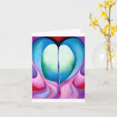 Serie 1, nr. 8, Georgia O'Keeffe, Kaart (Gele Bloem)