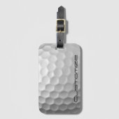 Serie gesigneerde gepersonaliseerde golfbalcadeaus bagagelabel (Voorkant (verticaal))