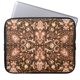 serie Glazen in lood. Kunstmatige abstractie vorme Laptop Sleeve