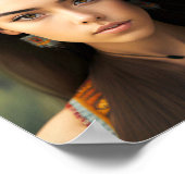 Serie jonge mooie inheemse Amerikaanse vrouwen Poster (Hoek)