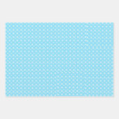 Serie kerstgnomen | Rode en blauwe sneeuwvlokken Inpakpapier Vel (Voorkant 3)