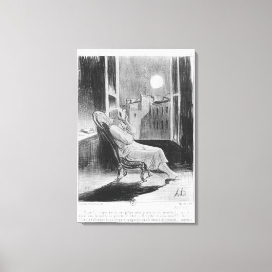 Serie "Les Bas-Bleus", O Moon Canvas Afdruk (Voorkant)